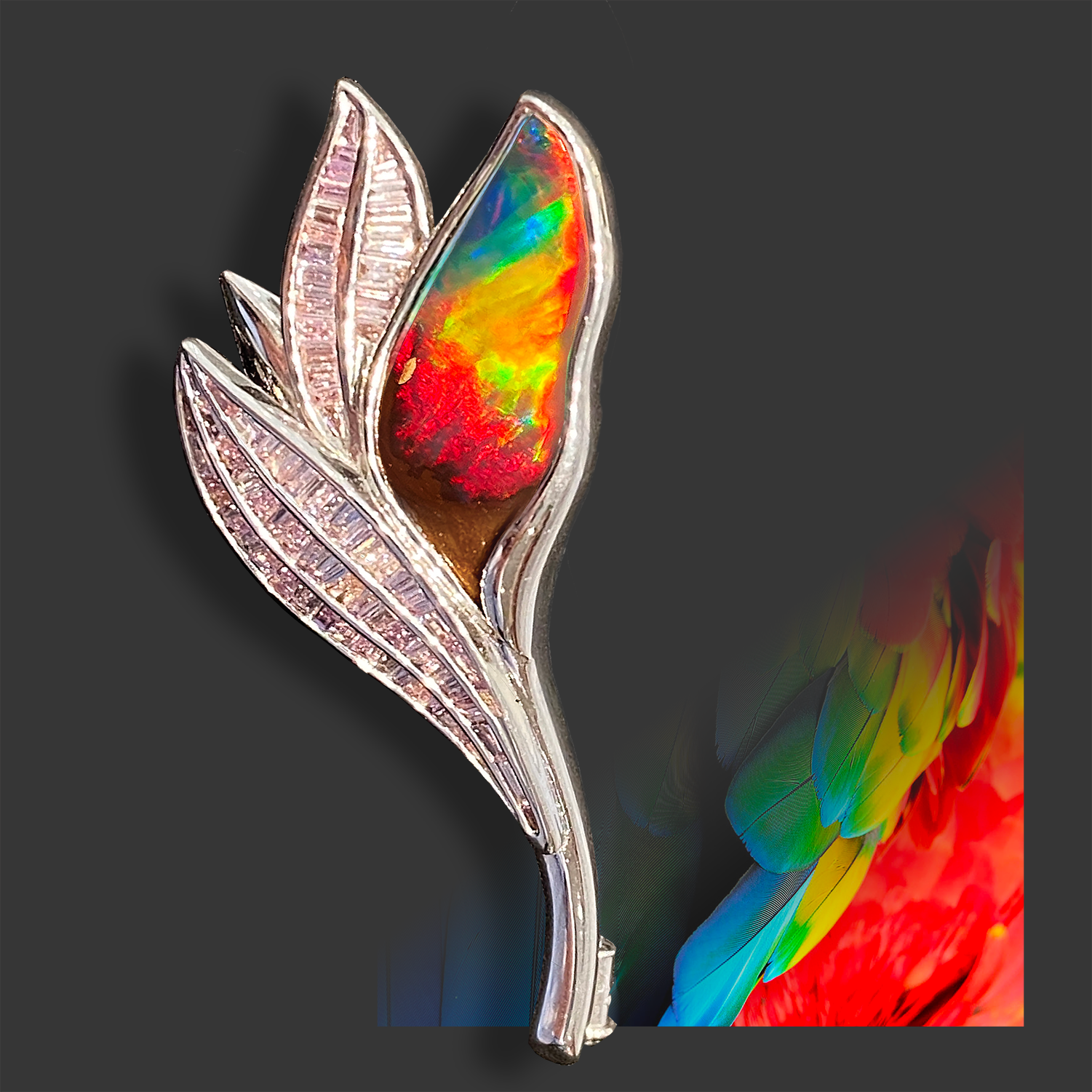 Creation for Keith's - Opal Lapel Pin