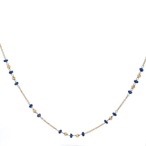 Sapphire on trace necklace - 45cm -  Paddington Jeweller - Ojco