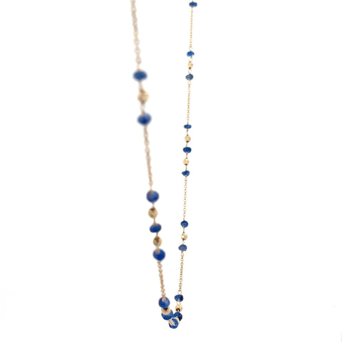 Sapphire on trace necklace - 45cm -  Paddington Jeweller - Ojco