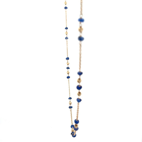 Sapphire on trace necklace - 45cm -  Paddington Jeweller - Ojco