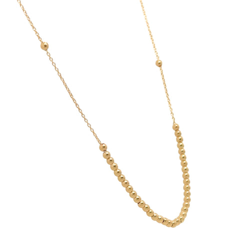 Mini Ball Necklace 45cm -  Paddington Jeweller - Ojco