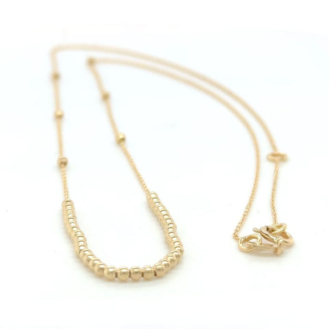 Mini Ball Necklace 45cm -  Paddington Jeweller - Ojco