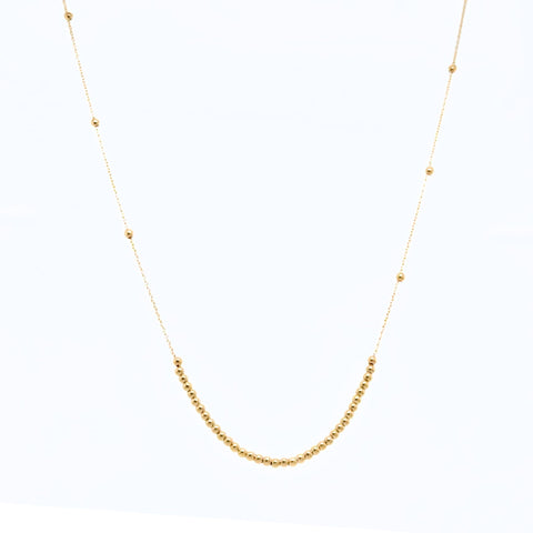 Mini Ball Necklace 45cm -  Paddington Jeweller - Ojco