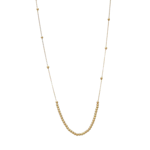 Mini Ball Necklace 45cm -  Paddington Jeweller - Ojco