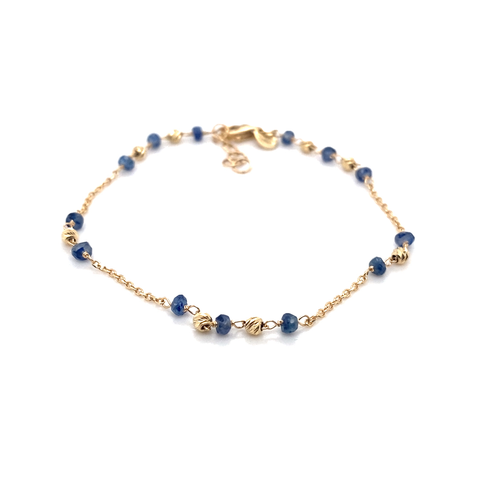 Sapphire on trace bracelet - 18cm