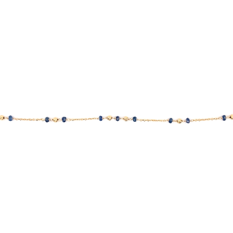 Sapphire on trace bracelet - 18cm