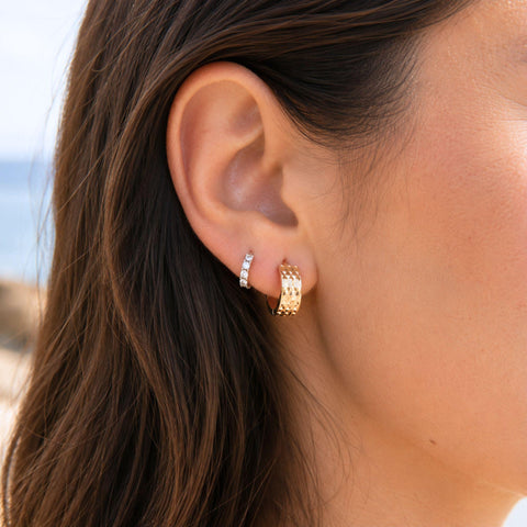 Phoenix Huggie Earrings