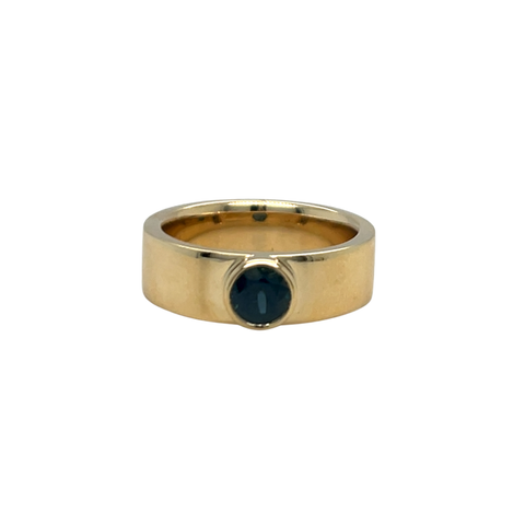 Hugo Ring with round Sapphire - Men Collection -  Paddington Jeweller - Ojco