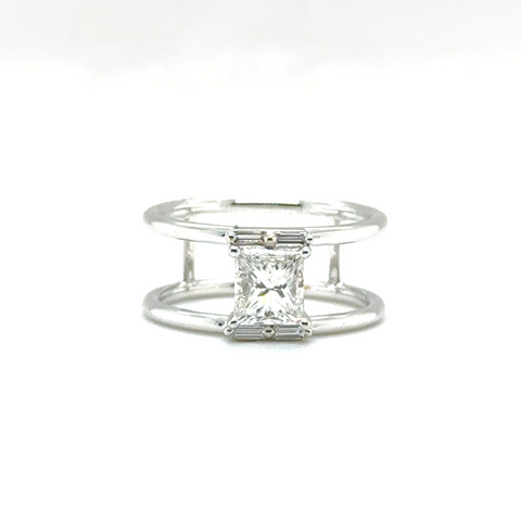 Lisa – Custom Platinum Diamond Dress Rings