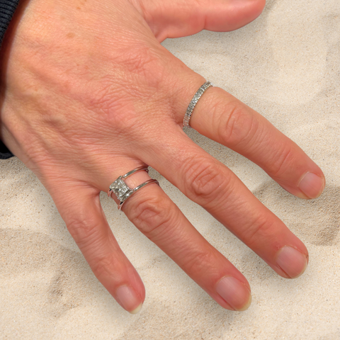 Lisa – Custom Platinum Diamond Dress Rings