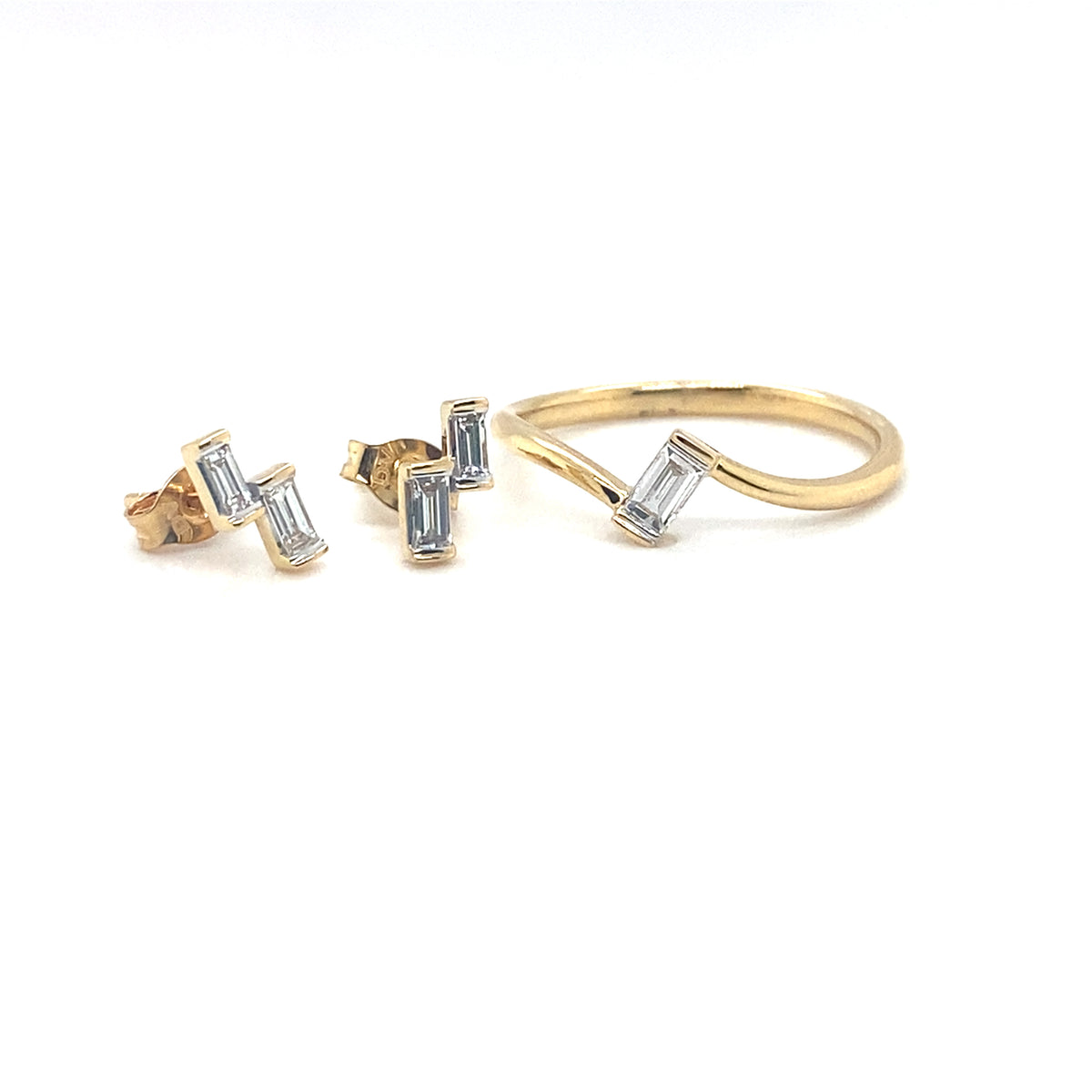 TWIGS STUDS DOUBLE -  Paddington Jeweller - Ojco