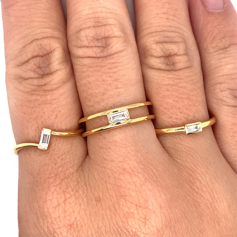 TWIGS DIAGONAL RING -  Paddington Jeweller - Ojco