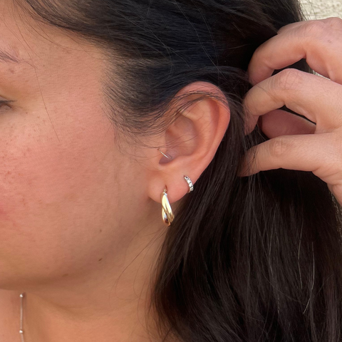 Vanessa Hoop Earrings -  Paddington Jeweller - Ojco