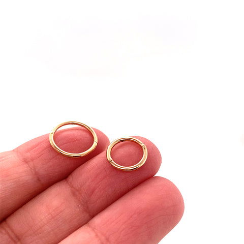 8MM SLEEPERS 18kt -  Paddington Jeweller - Ojco