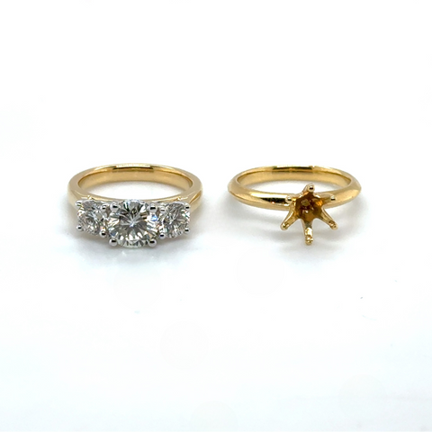 Alison – Custom Trilogy Ring -  Paddington Jeweller - Ojco