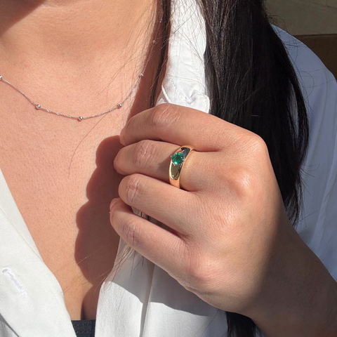 Maluba Emerald Ring -  Paddington Jeweller - Ojco