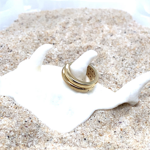 Plain Domed Huggie 10x2.3MM -  Paddington Jeweller - Ojco
