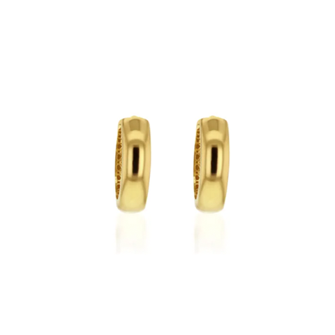 Plain Domed Huggie 10x3.7MM -  Paddington Jeweller - Ojco
