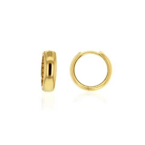 Plain Domed Huggie 10x3.7MM -  Paddington Jeweller - Ojco