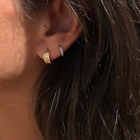 Phoenix Huggie Earrings -  Paddington Jeweller - Ojco