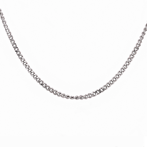 Diamond cut curb chain - 60CM -  Paddington Jeweller - Ojco