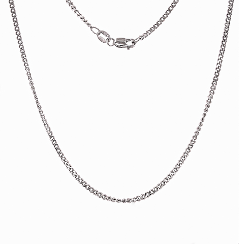 Diamond cut curb chain - 60CM -  Paddington Jeweller - Ojco