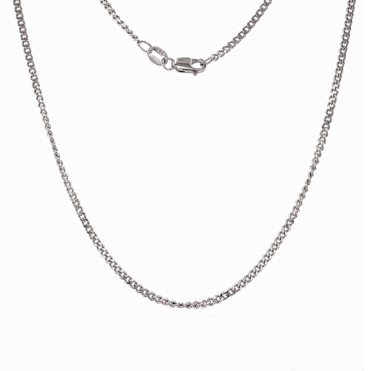 Diamond cut curb chain - 60CM -  Paddington Jeweller - Ojco