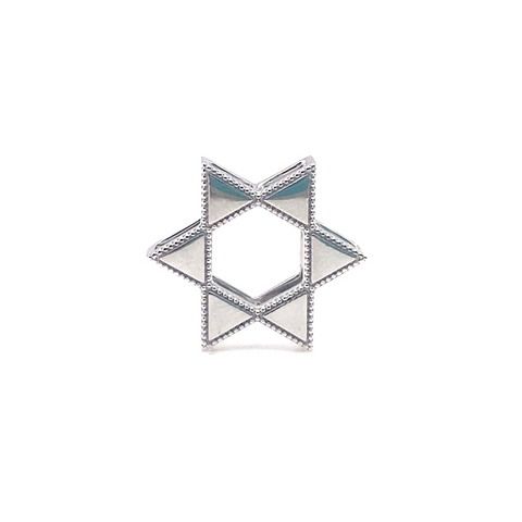 Double Plain Star of David Pendant -  Paddington Jeweller - Ojco