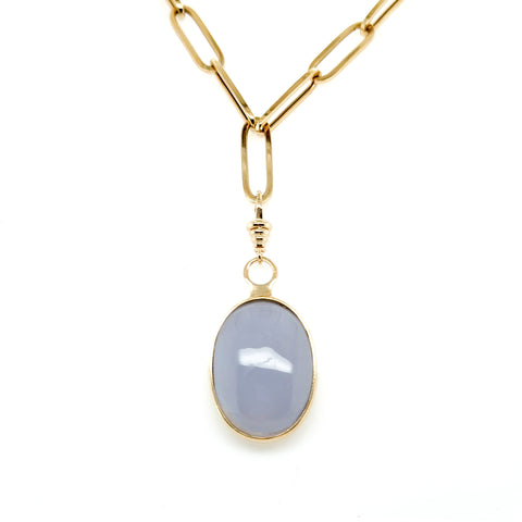 Enhancer Chalcedony Blue
