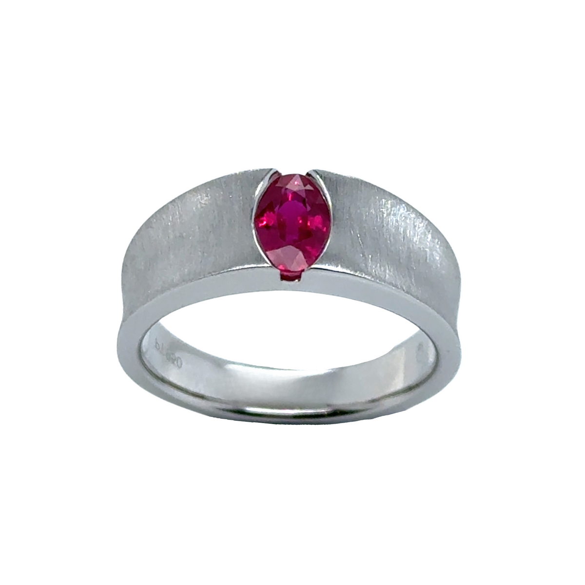 Vale Ruby Ring – Custom Made in Platinum | Paddington Jewellery