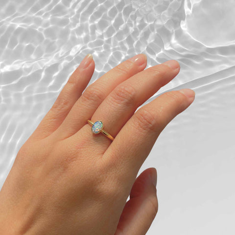 Boho Opal - Oval Ring