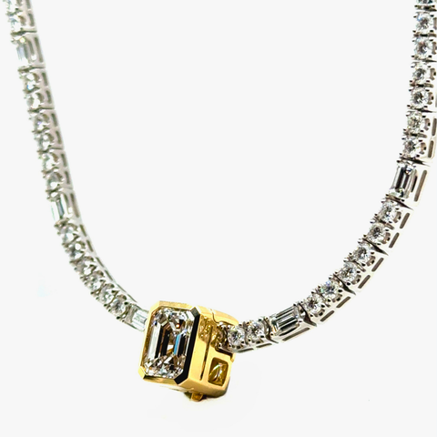 Faye – Custom Tennis Necklace enhancer