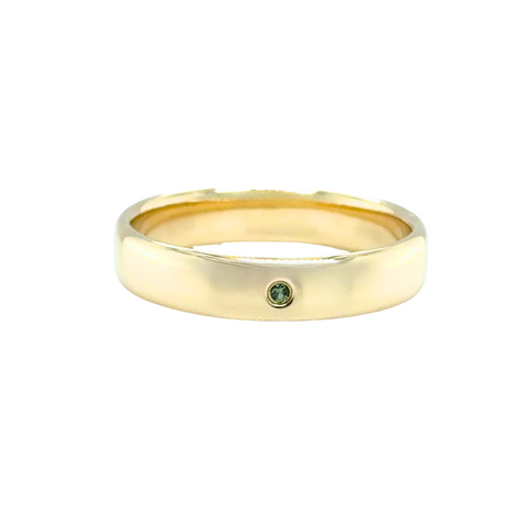 Andre – Custom Green Sapphire Wedding Band