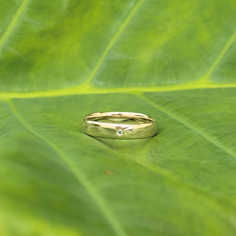 Andre – Custom Green Sapphire Wedding Band