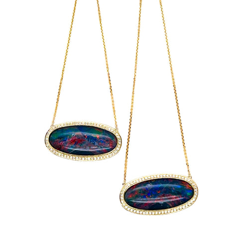 Bella & Edwina custom opal necklaces