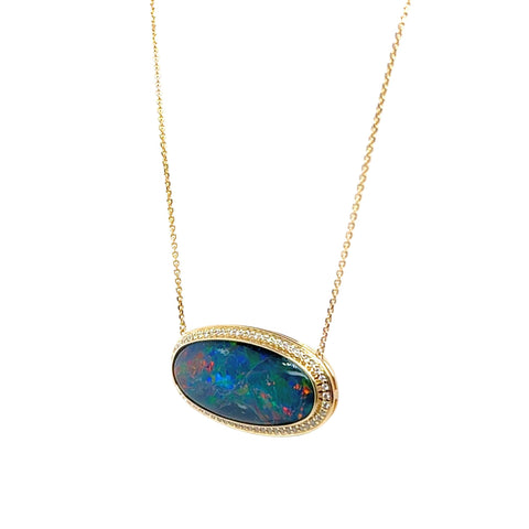 Bella & Edwina custom opal necklaces