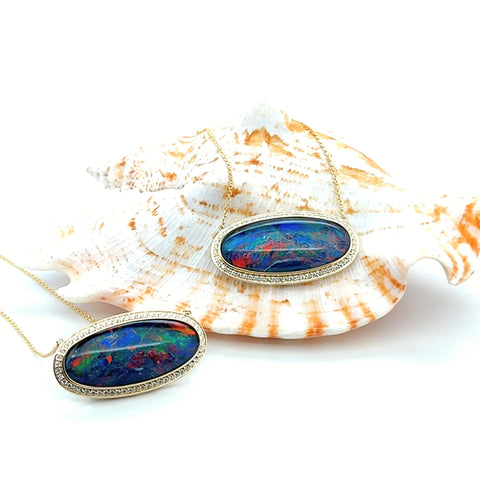 Bella & Edwina custom opal necklaces