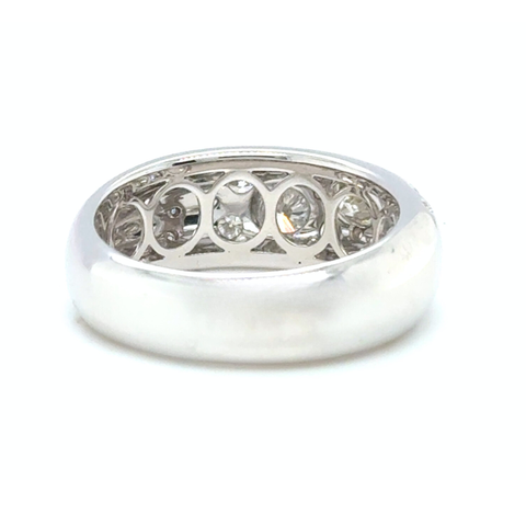 rear view dome ring white gold 