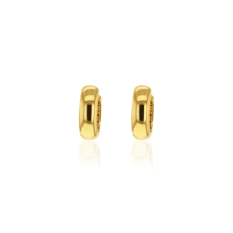 Plain Domed Huggie 8x3.5MM -  Paddington Jeweller - Ojco