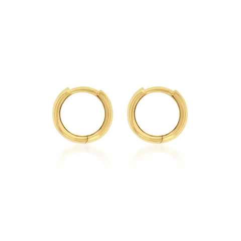 Plain Domed Huggie 8x3.5MM -  Paddington Jeweller - Ojco