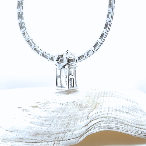 Luxury diamond enhancer pendant with hidden opening mechanism