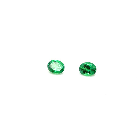Loose Stone - Tsaviorite Oval Pair 0.69 -  Paddington Jeweller - Ojco