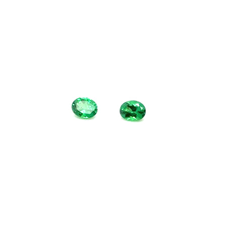 Loose Stone - Tsaviorite Oval Pair 0.69 -  Paddington Jeweller - Ojco