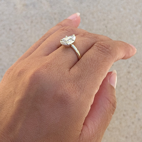 Felicity T - Custom Pear Diamond Ring -  Paddington Jeweller - Ojco