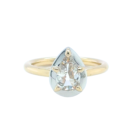 Felicity T - Custom Pear Diamond Ring -  Paddington Jeweller - Ojco