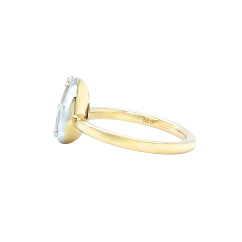 Felicity T - Custom Pear Diamond Ring -  Paddington Jeweller - Ojco