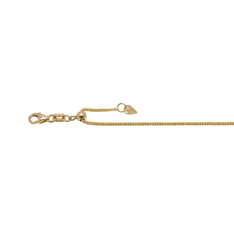 FOXTAIL CHAIN ADJUSTABLE - 1MM - 47/52CM -  Paddington Jeweller - Ojco