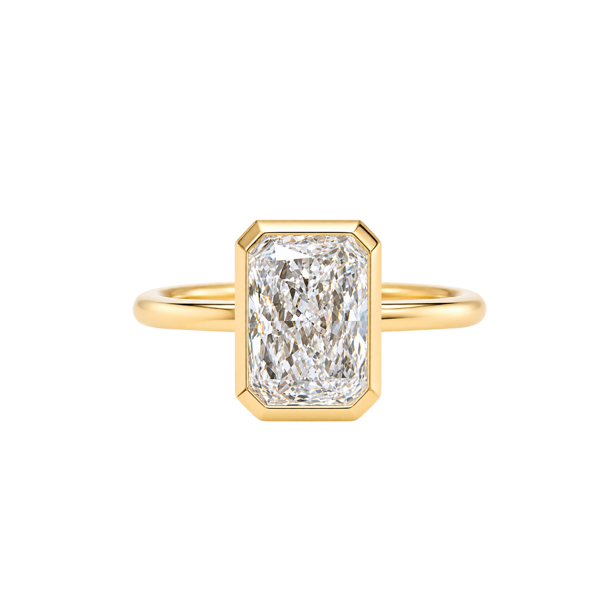 Anu - Full bezel set Engagement Ring -  Paddington Jeweller - Ojco