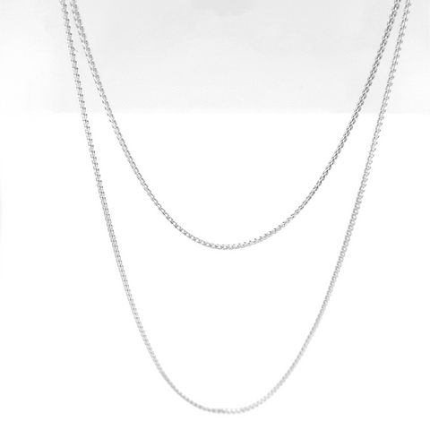 Franco Chain - 1.4mm Platinum -  Paddington Jeweller - Ojco