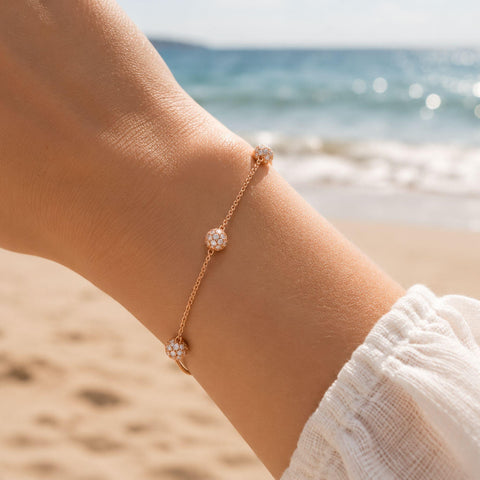 Vicki Custom Diamond Pavé Ball Bracelet